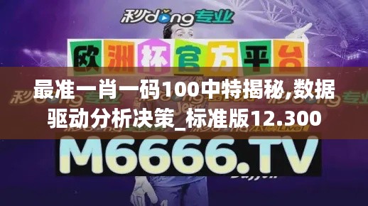 最准一肖一码100中特揭秘,数据驱动分析决策_标准版12.300