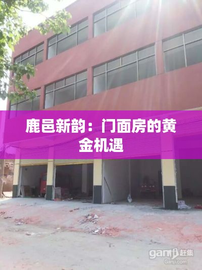 鹿邑新韵:门面房的黄金机遇