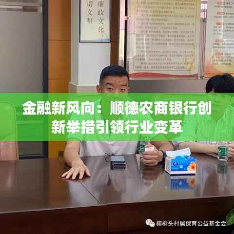 金融新风向:顺德农商银行创新举措引领行业变革