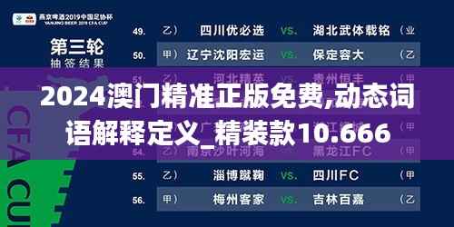 2024澳门精准正版免费,动态词语解释定义_精装款10.666