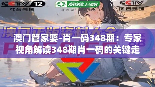 澳门管家婆-肖一码348期：专家视角解读348期肖一码的关键走势