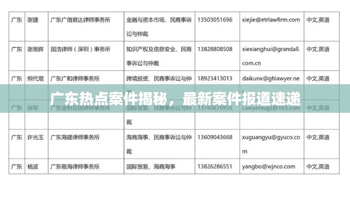 广东热点案件揭秘,最新案件报道速递