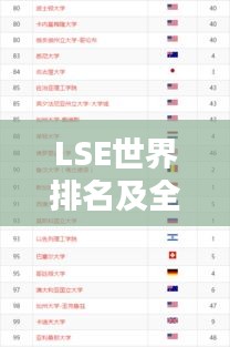 LSE世界排名及全球教育领域的显赫地位