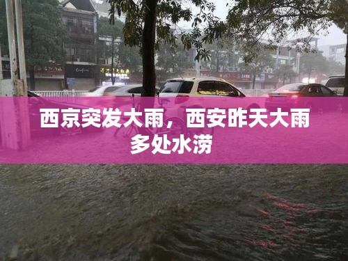西京突发大雨，西安昨天大雨多处水涝 