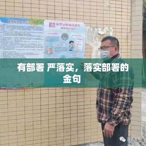 有部署 严落实,落实部署的金句